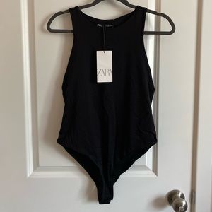 Zara Black Bodysuit Large